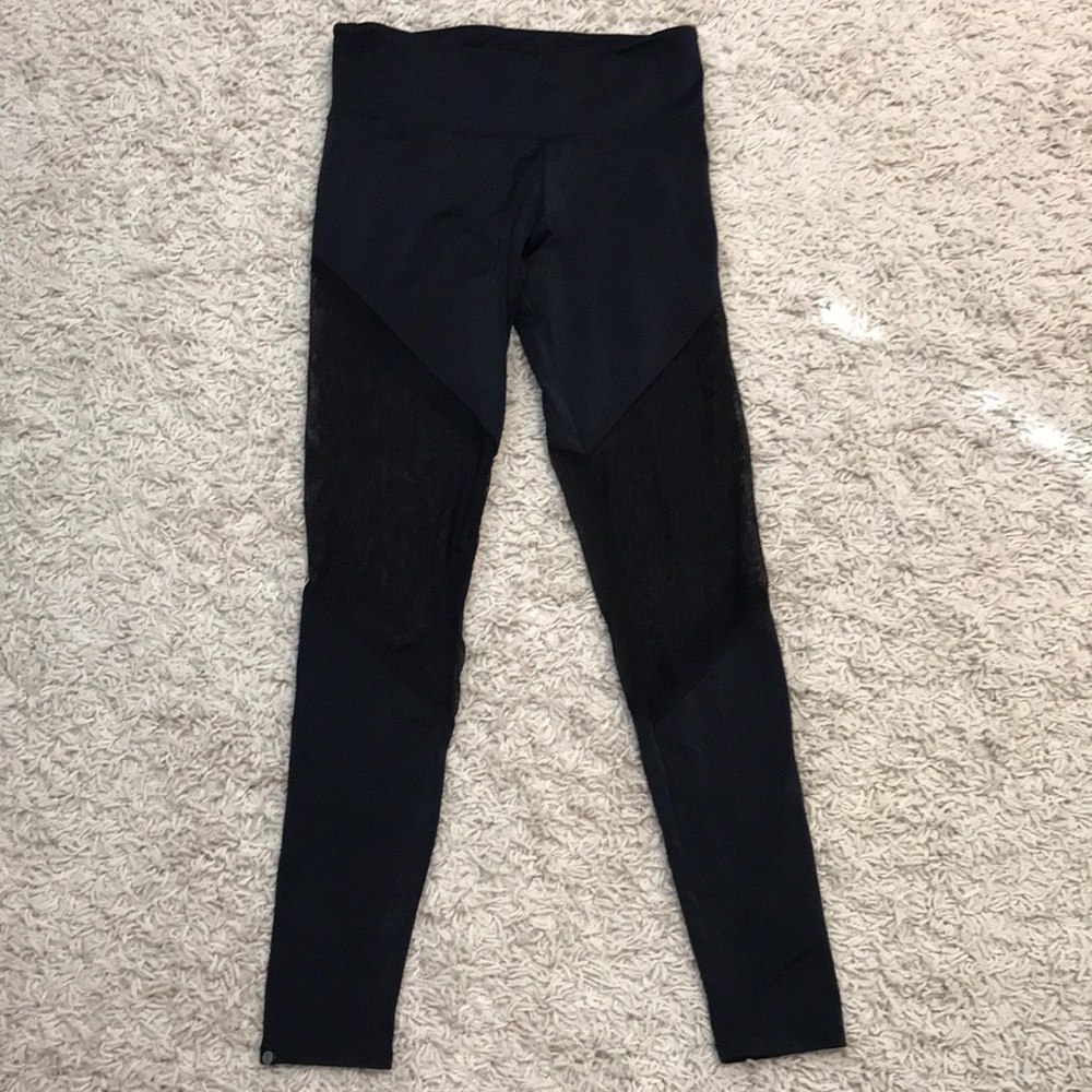 Onzie mesh and solid black leggings